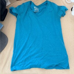Nike Women's Teal V-Neck Tee